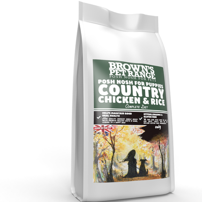 Country Chicken & Rice | Posh Nosh For Puppies - BROWNS PET RANGE