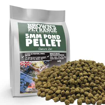 5mm Pellet | Posh Nosh For Pond Fish - BROWNS PET RANGE