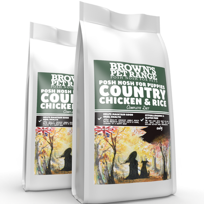 Country Chicken & Rice | Posh Nosh For Puppies - BROWNS PET RANGE