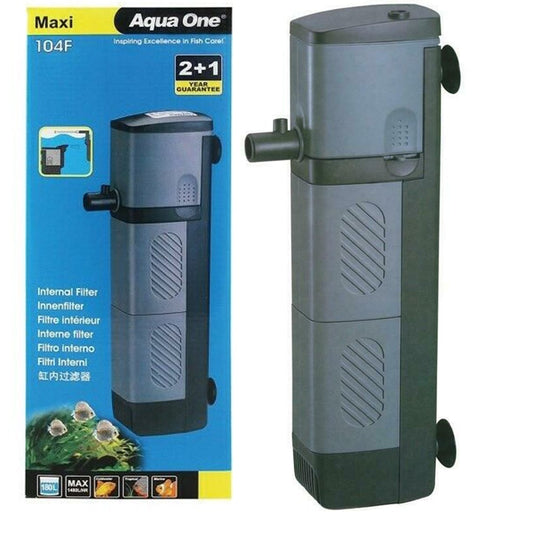 Aqua One 104F Maxi Internal Filter 1480L/HR Aquariums up to 180ltrs - BROWNS PET RANGE