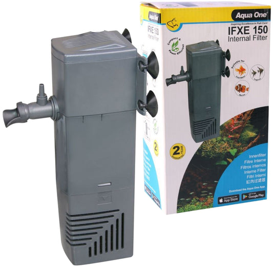 Aqua One IFXE 150 Internal Filter 600L/HR Aquariums up to 150ltrs - BROWNS PET RANGE