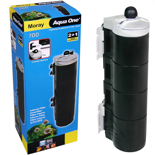 Aqua One Moray 700 Internal Filter 700L/HR Aquariums up to 200ltrs - BROWNS PET RANGE