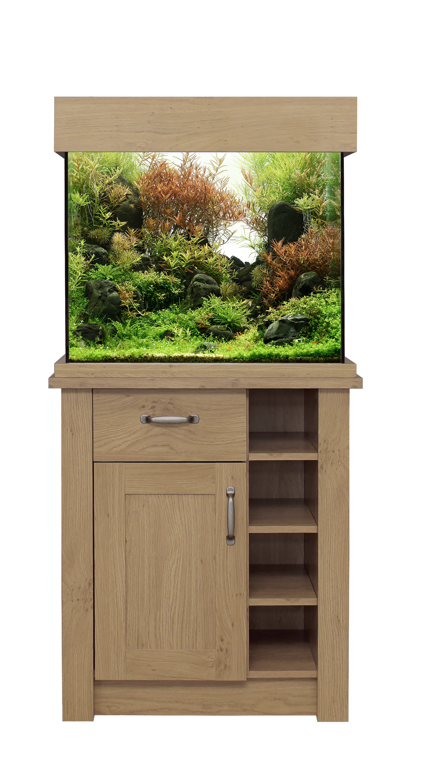 Aqua One Oak Style 110 Aquarium & Cabinet (Oak Varieties) - BROWNS PET RANGE