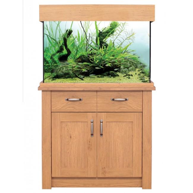 Aqua One Oak Style 145 Aquarium & Cabinet (Oak Varieties) - Fish Tank - Browns Pet Range