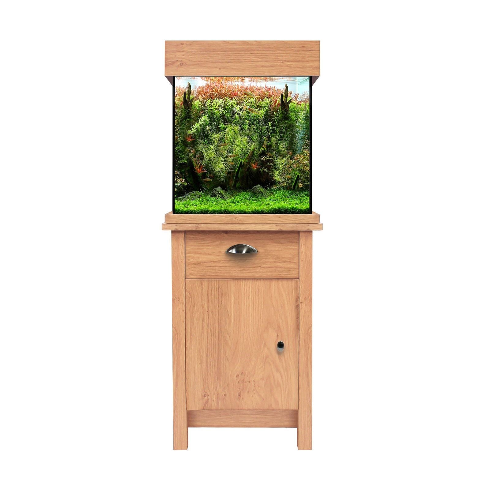 Aqua One Oak Style 85 Aquarium & Cabinet (Oak Varieties) - Fish Tank - Browns Pet Range