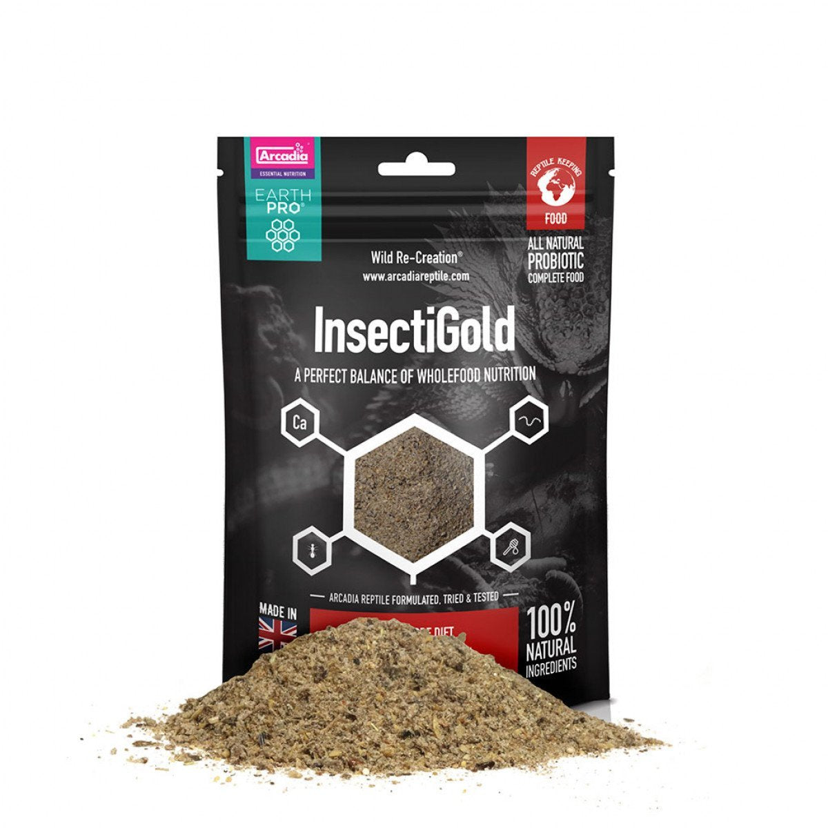 Arcadia EarthPro InsectiGold 300g - Reptile Food - Browns Pet Range