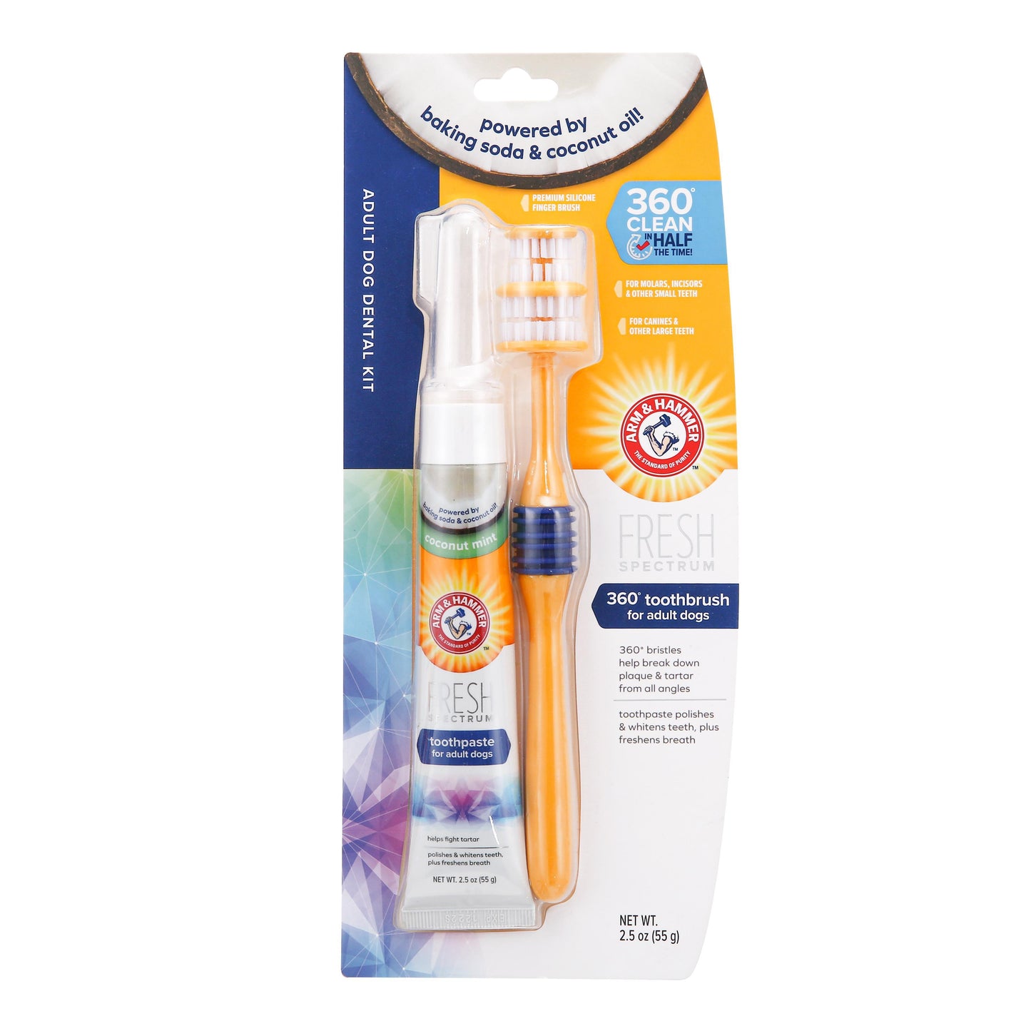 Arm & Hammer Fresh Coconut Dental Kit For Dogs - Dental Hygiene - Browns Pet Range