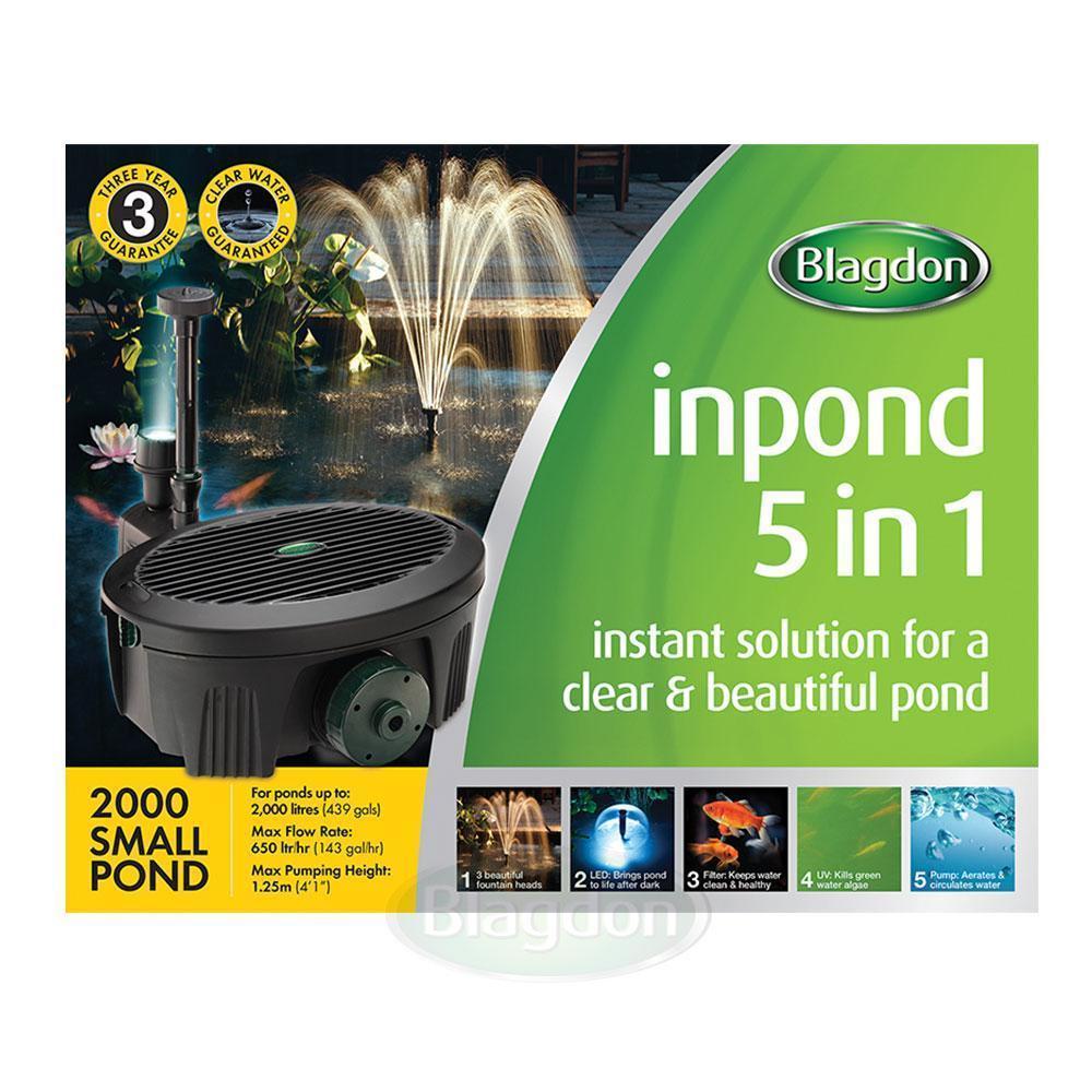 Blagdon Inpond 5 in 1 2000 & Free Probiotic Pond Food - Pond - Browns Pet Range