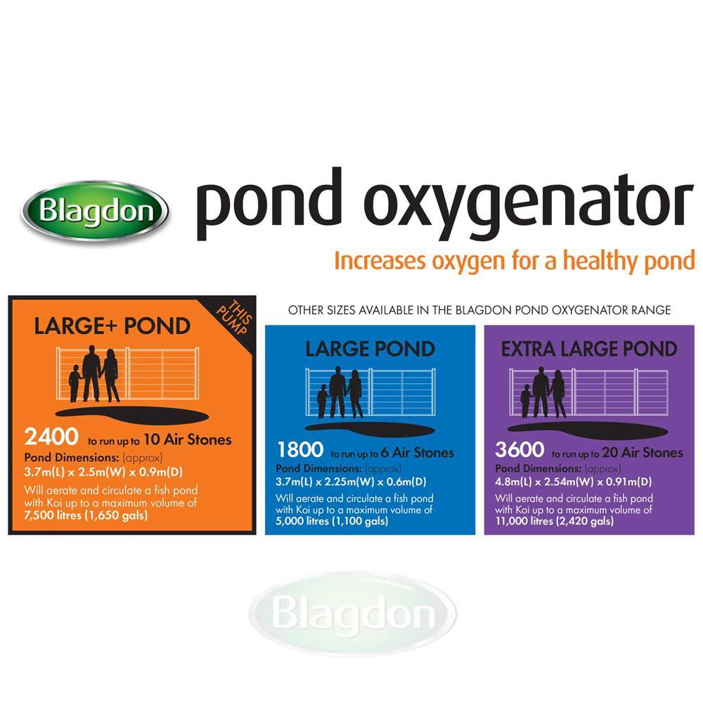 Blagdon Pond Oxygenator 2400- 10 Outlet - Pond - Browns Pet Range