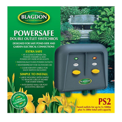 Blagdon Powersafe Switchbox - Double Outlet - Pond - Browns Pet Range