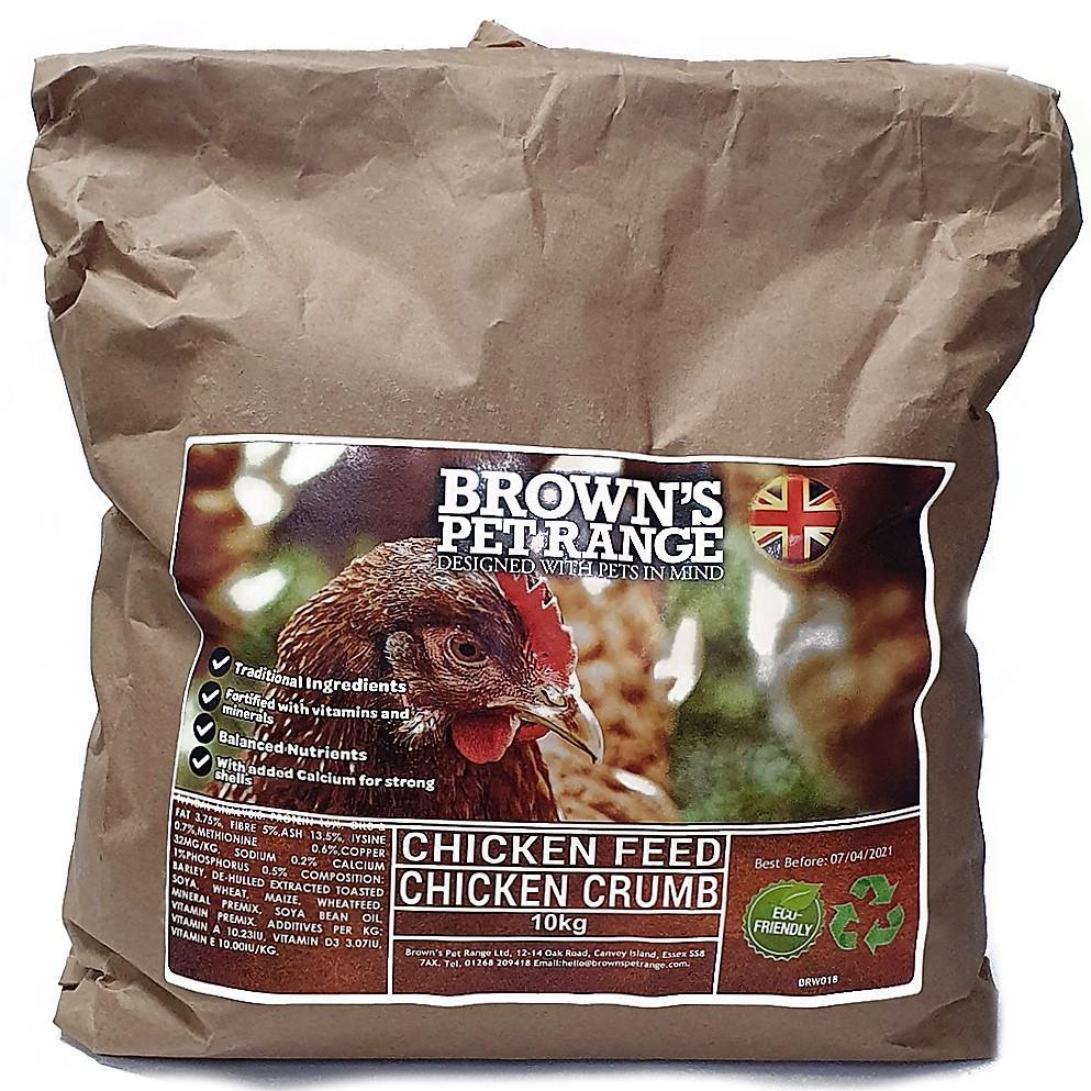 Brown's Chicken Feed | Premium Chick Crumb - Bird Food - Browns Pet Range