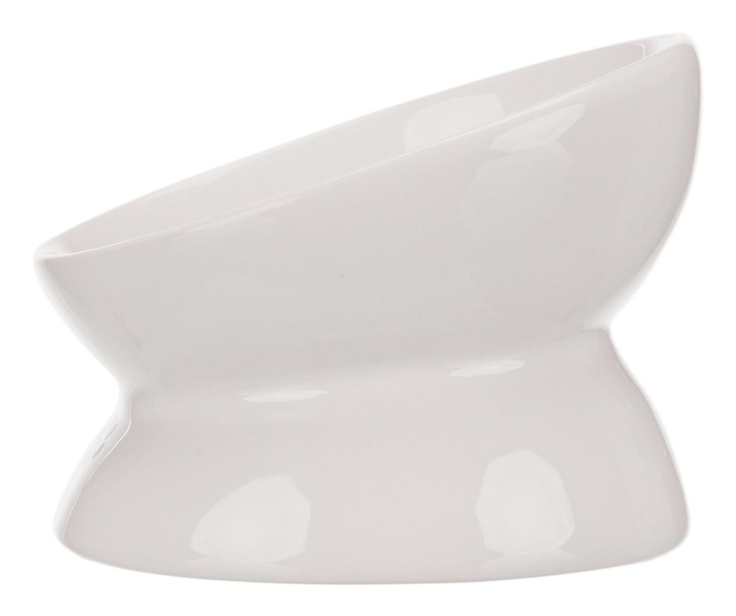 Brown's Ergo-Bowl | Raised Ergonomic Ceramic Bowl White - Drinking Bowl - Browns Pet Range