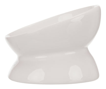 Brown's Ergo-Bowl | Raised Ergonomic Ceramic Bowl White - Drinking Bowl - Browns Pet Range