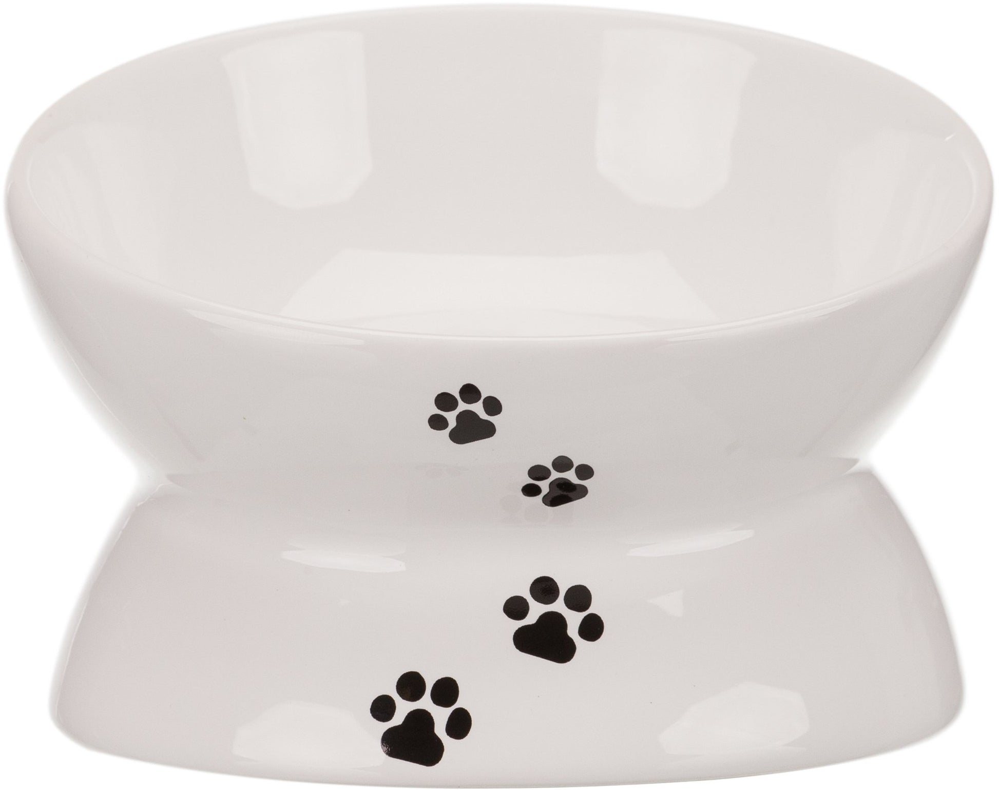 Brown's Ergo-Bowl | Raised Ergonomic Ceramic Bowl White - Drinking Bowl - Browns Pet Range