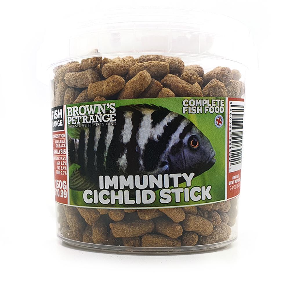 Brown's Fish Food | Cichlid Immunity Stick with Macrogard - BROWNS PET RANGE