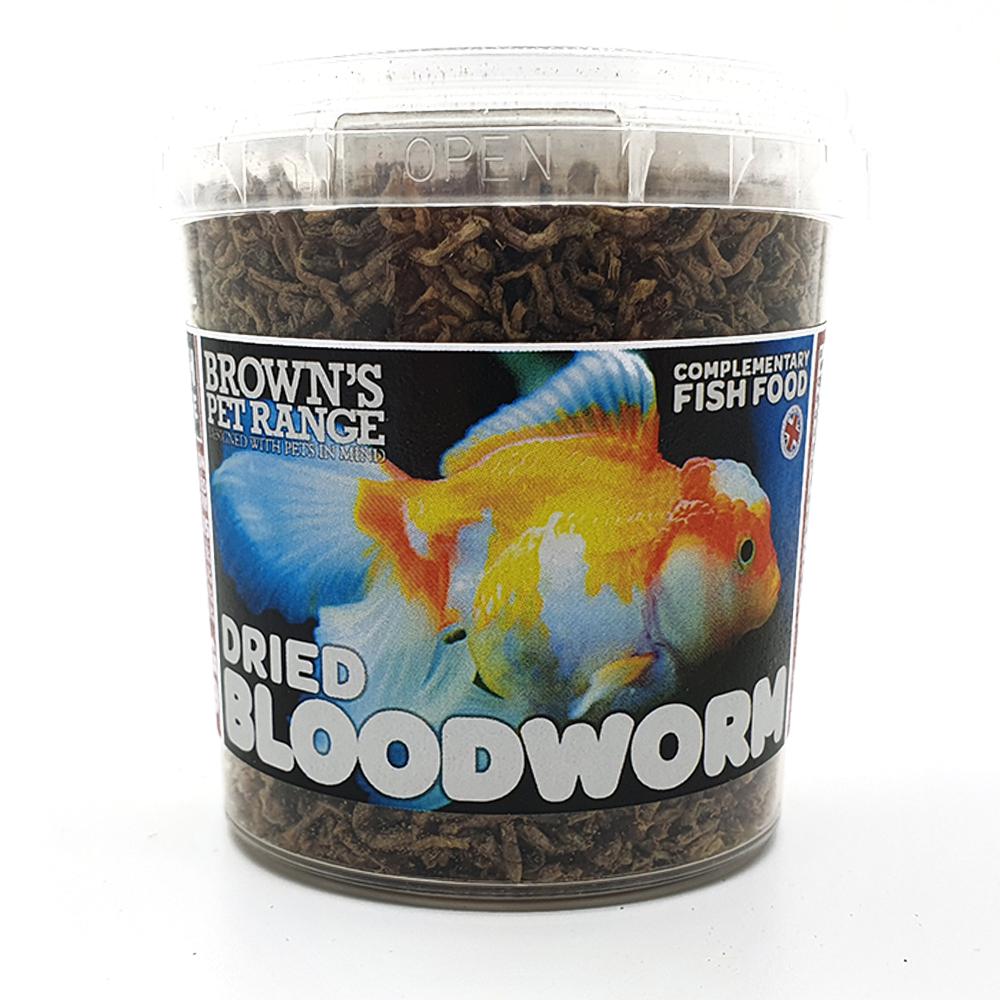 Brown's Fish Food | Dried Bloodworm - BROWNS PET RANGE