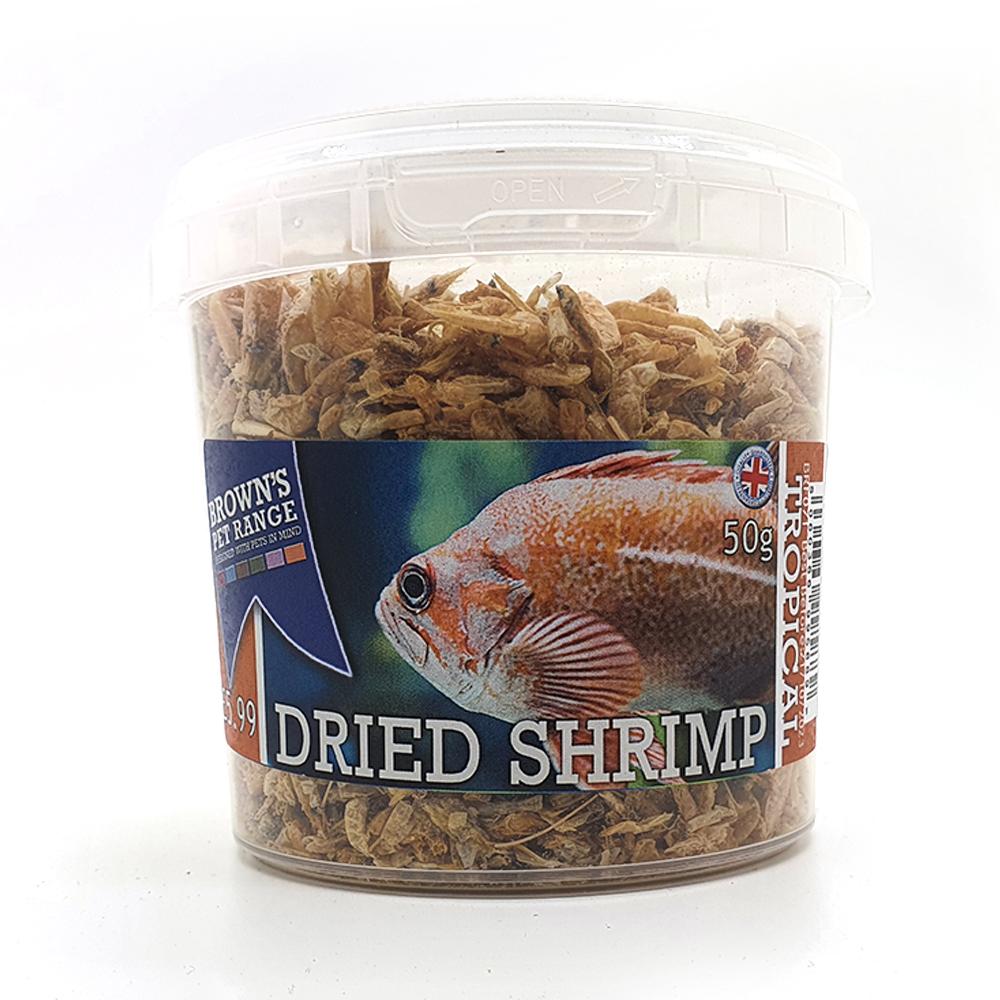 Brown's Fish Food | Dried Shrimp - BROWNS PET RANGE