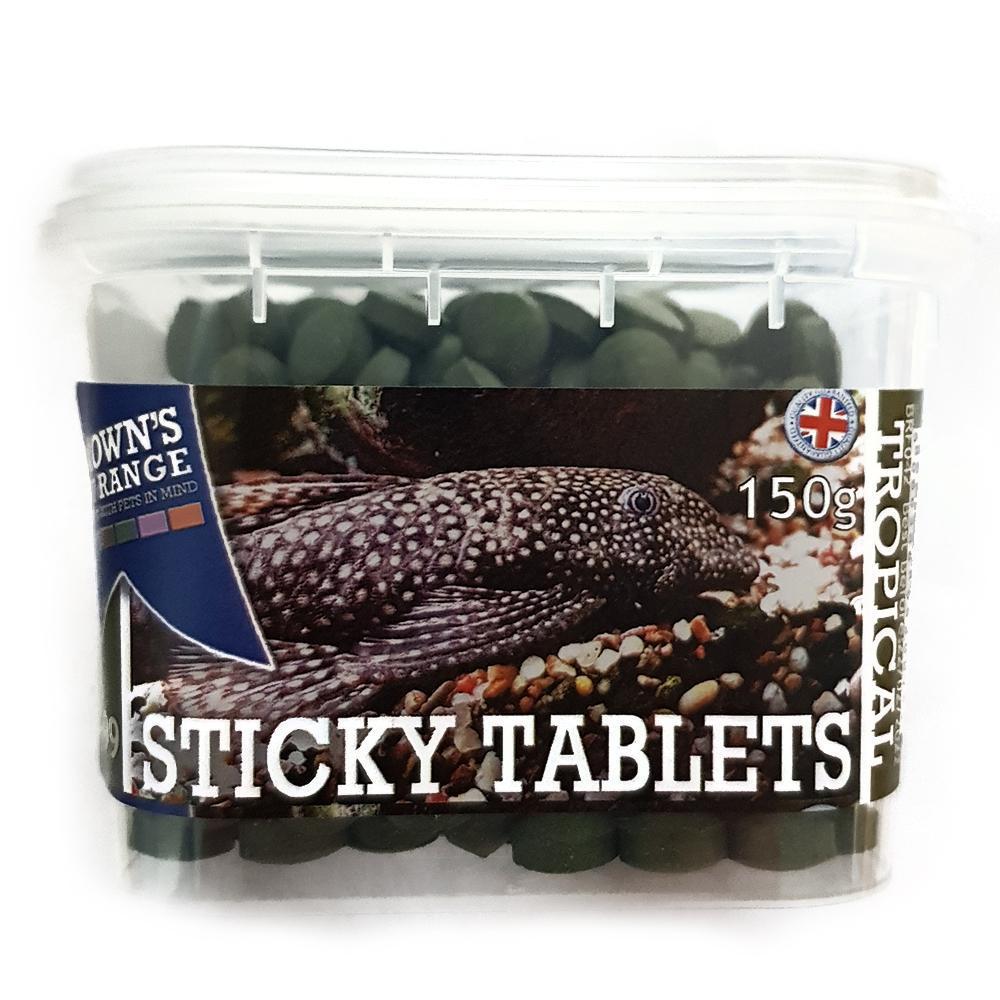 Sticky Tablets Tropical Fish Food 150g - Fish Food - Browns Pet Range