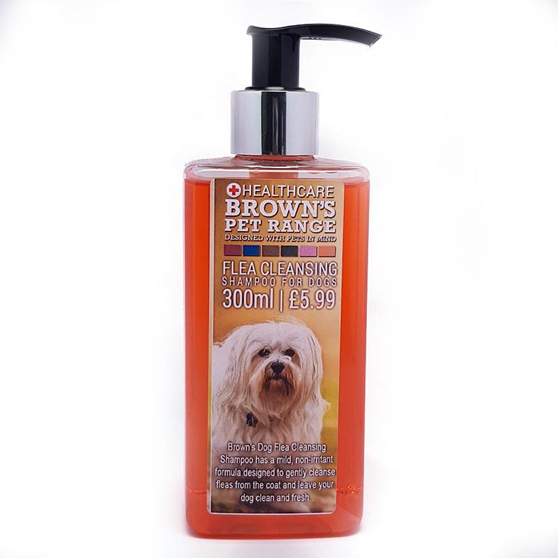 Brown's Flea Cleansing Shampoo 300ml - Dog Care - Browns Pet Range