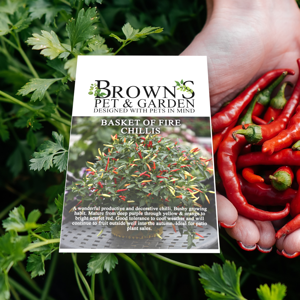 Brown's GYO Basket of Fire Chilli's - BROWNS PET RANGE