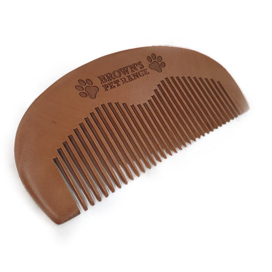 Brown's Grooming | Peach Wood Comb - BROWNS PET RANGE