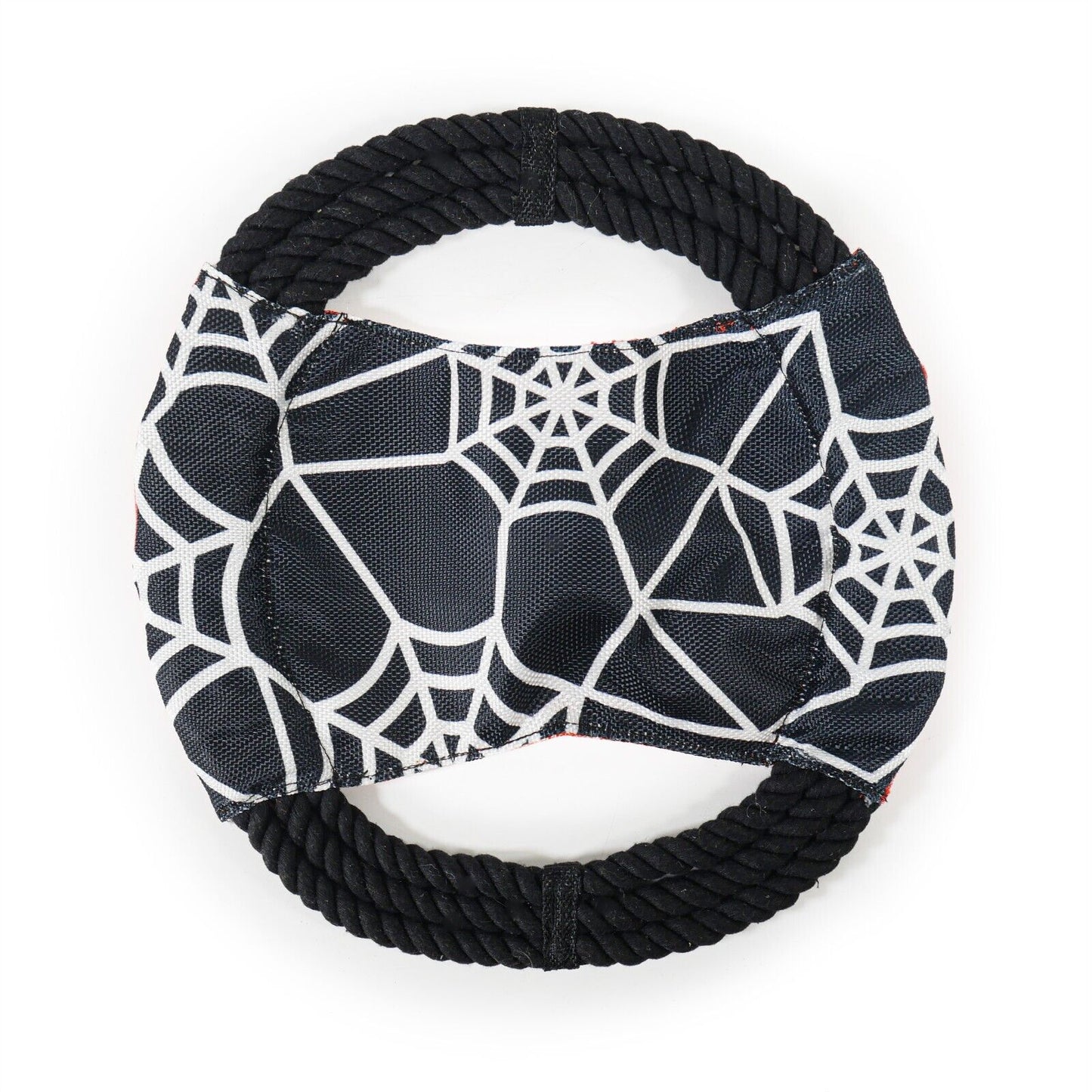 Brown's Halloween | Spiders Web Rope Frisbee - BROWNS PET RANGE