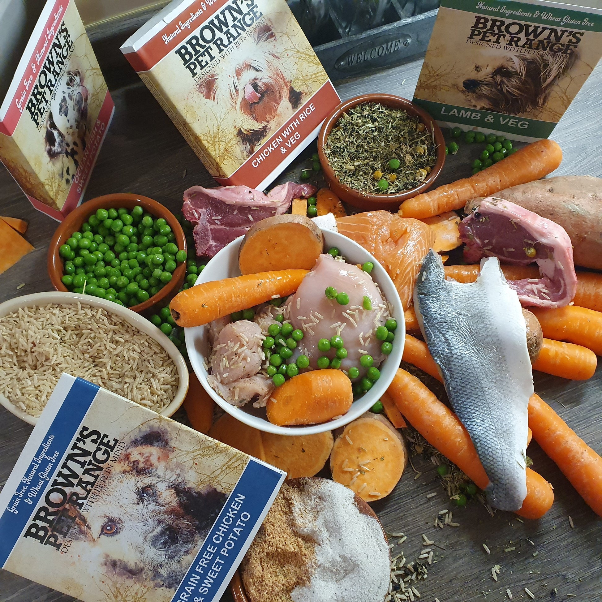 Brown's Hearty Dinner's | Variety Box | 10x 395g Trays -  - Browns Pet Range