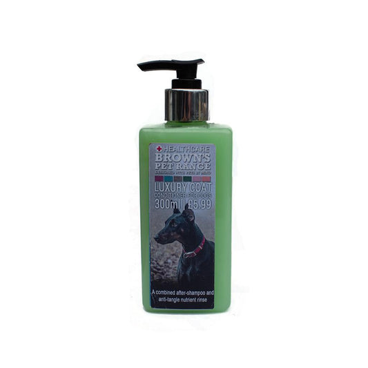 Brown's Luxury Coat Conditioner 300ml - Pump Top - Shampoo - Browns Pet Range