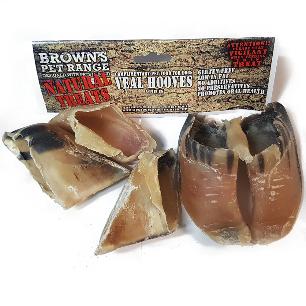 Brown's Natural Dog Treats | Veal Hooves - BROWNS PET RANGE