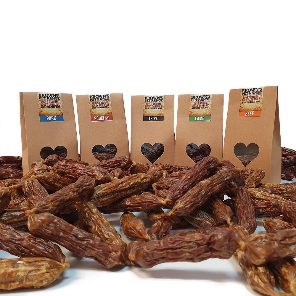 Brown's Natural Doggy Sausages | Tripe -  - Browns Pet Range