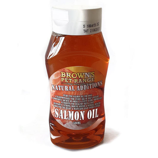 Brown's Natural Food Additions | Pure Salmon Oil | 500ml - Additions - Browns Pet Range