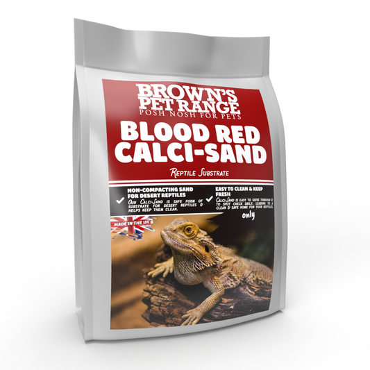 Brown's Reptile Substrate | Blood-Red Calcium Sand - BROWNS PET RANGE