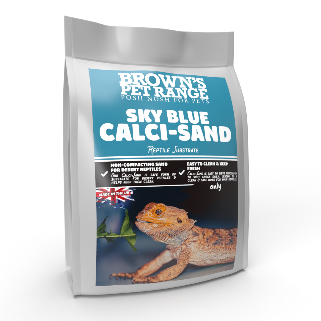 Brown's Reptile Substrate | Sky Blue Calcium Sand - BROWNS PET RANGE