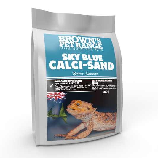 Brown's Reptile Substrate | Sky Blue Calcium Sand - BROWNS PET RANGE