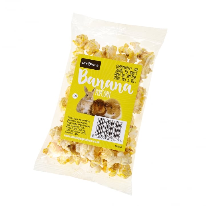 Brown's Small Animal Natural Treats | Banana Popcorn - BROWNS PET RANGE