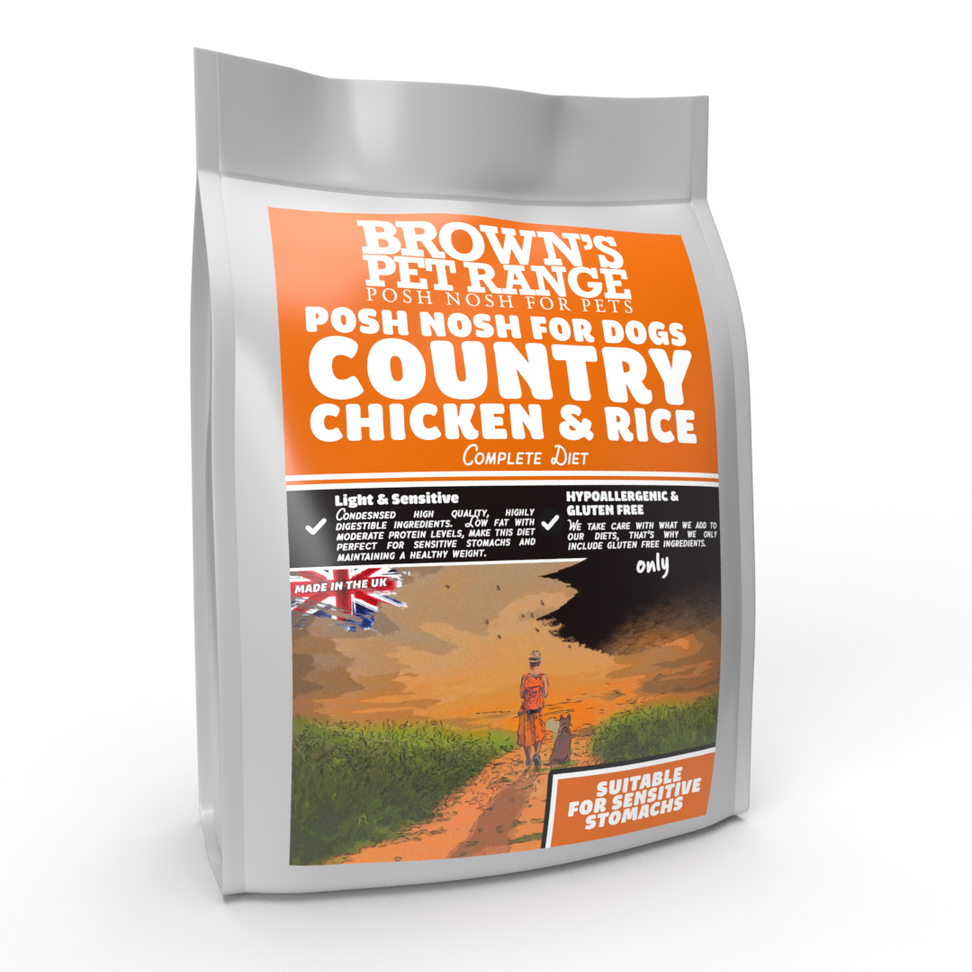 Country Chicken & Rice | Posh Nosh For Dogs - BROWNS PET RANGE