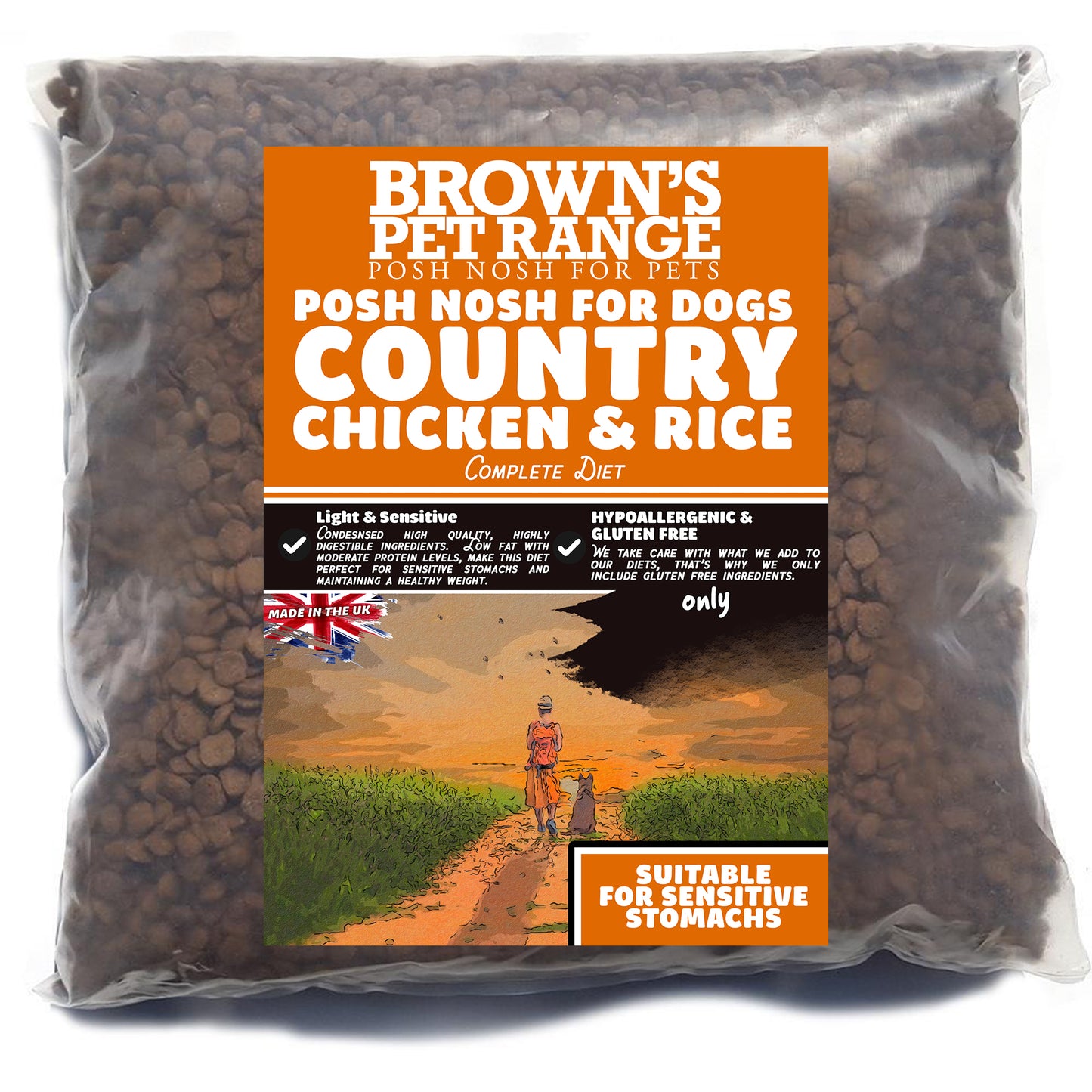 Country Chicken & Rice | Posh Nosh For Dogs - BROWNS PET RANGE