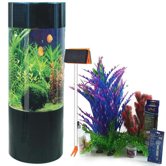 Column Expedition | Acrylic Aquarium | 147L | Black | With Free Starter Set - Fish Tank - Browns Pet Range