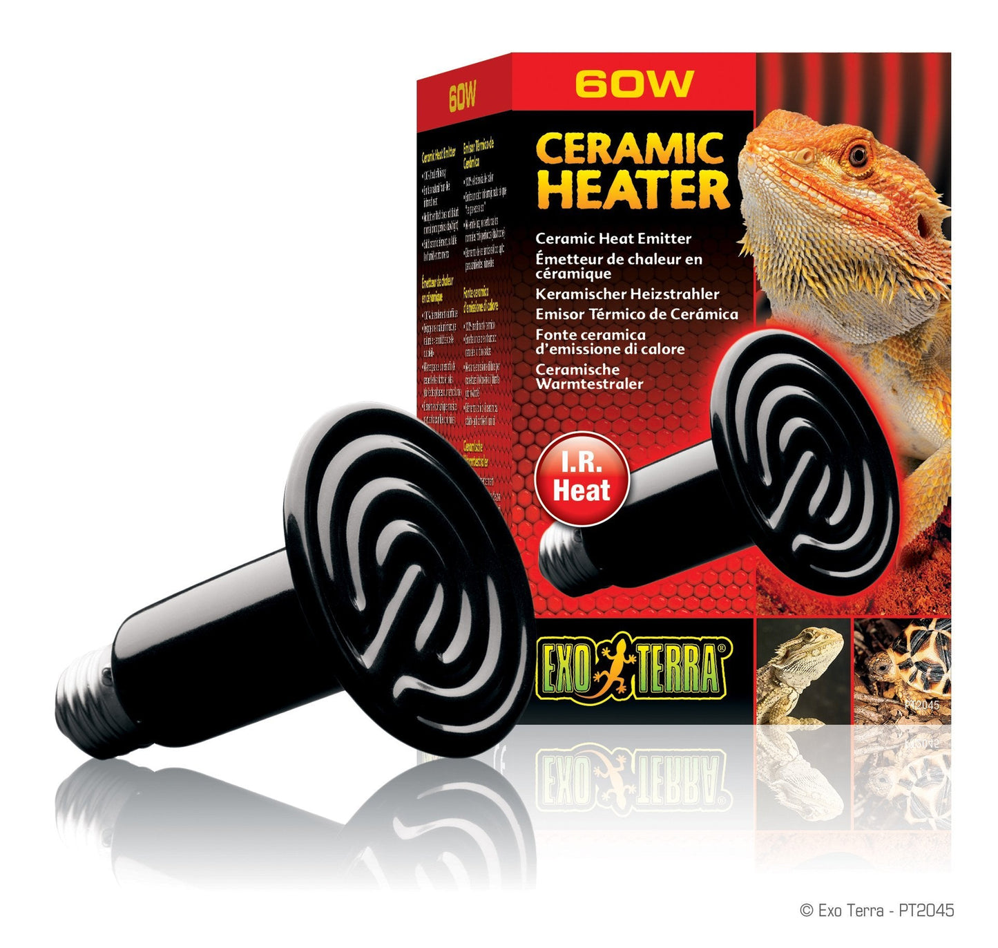 Exo Terra Ceramic Heater / Ceramic Heat Emmitter (40w-250w) - Reptile Vivariums - Browns Pet Range