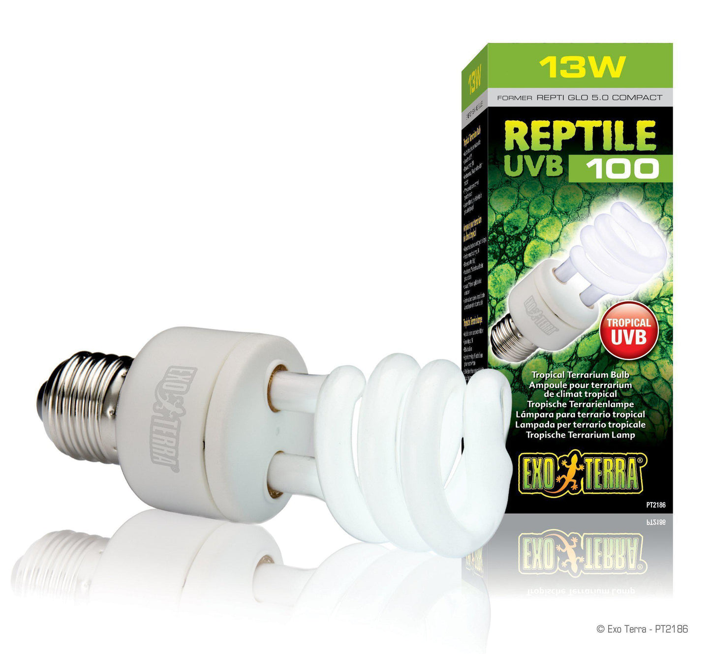 Exo Terra UVB 100 / Tropical Terrarium Bulb (Varieties) - Reptile Vivariums - Browns Pet Range