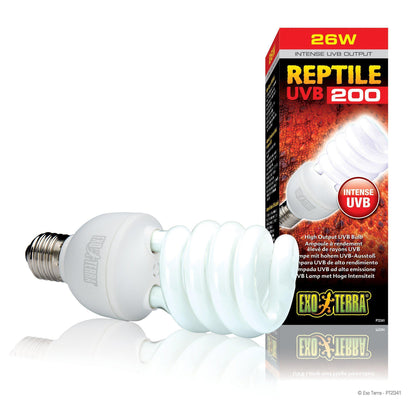 Exo Terra UVB 200/ Intense Terrarium Bulb (Varieties) - Reptile Vivariums - Browns Pet Range