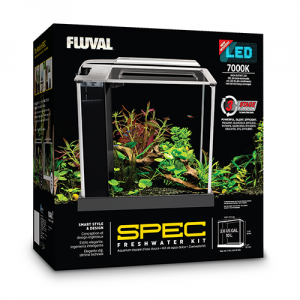 FLUVAL Spec- 10 Litre - Glass Aquarium - White - Fish Tank - Browns Pet Range