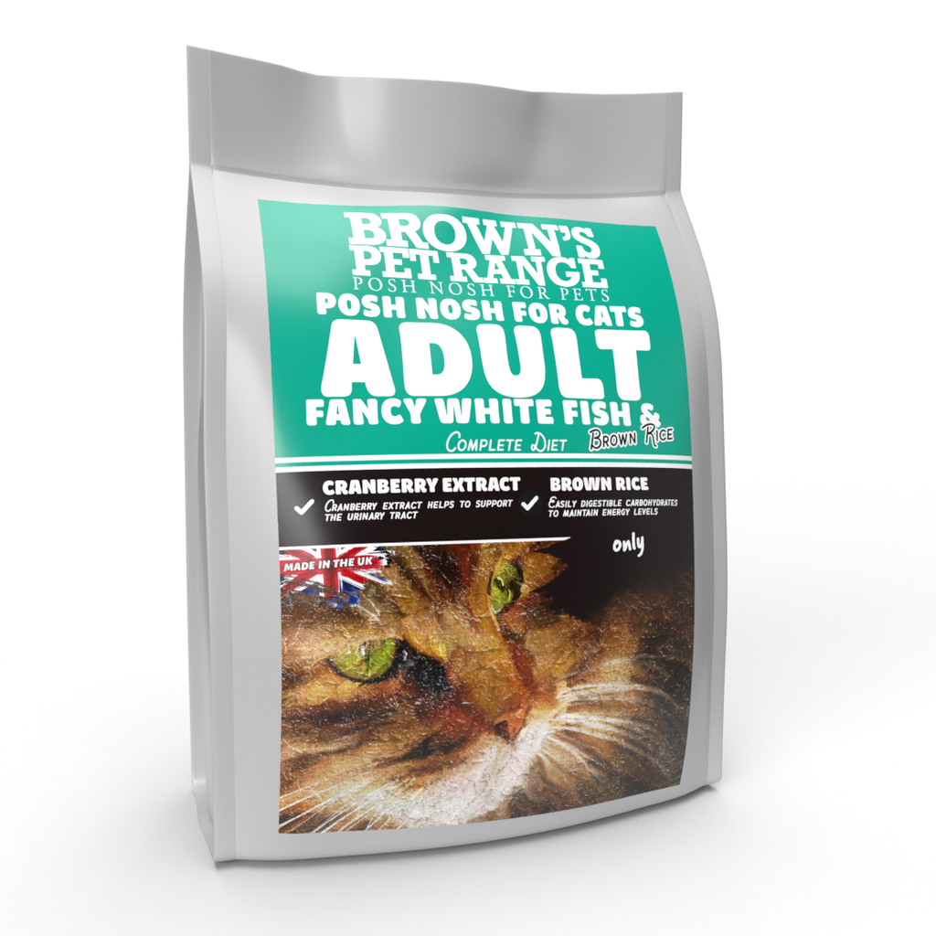 Fancy Fish Brown Rice 1.5kg Posh Nosh For Cats BROWNS PET RANGE