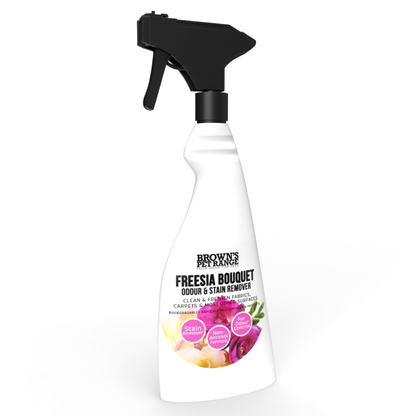 Brown's Odour & Stain Remover - Freesia Bouquet 500ml - BROWNS PET RANGE