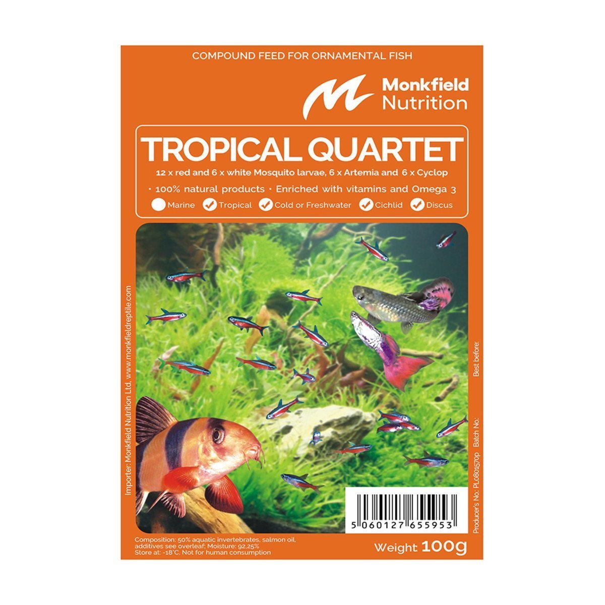 Frozen Tropical Quartet (10 pack) - BROWNS PET RANGE