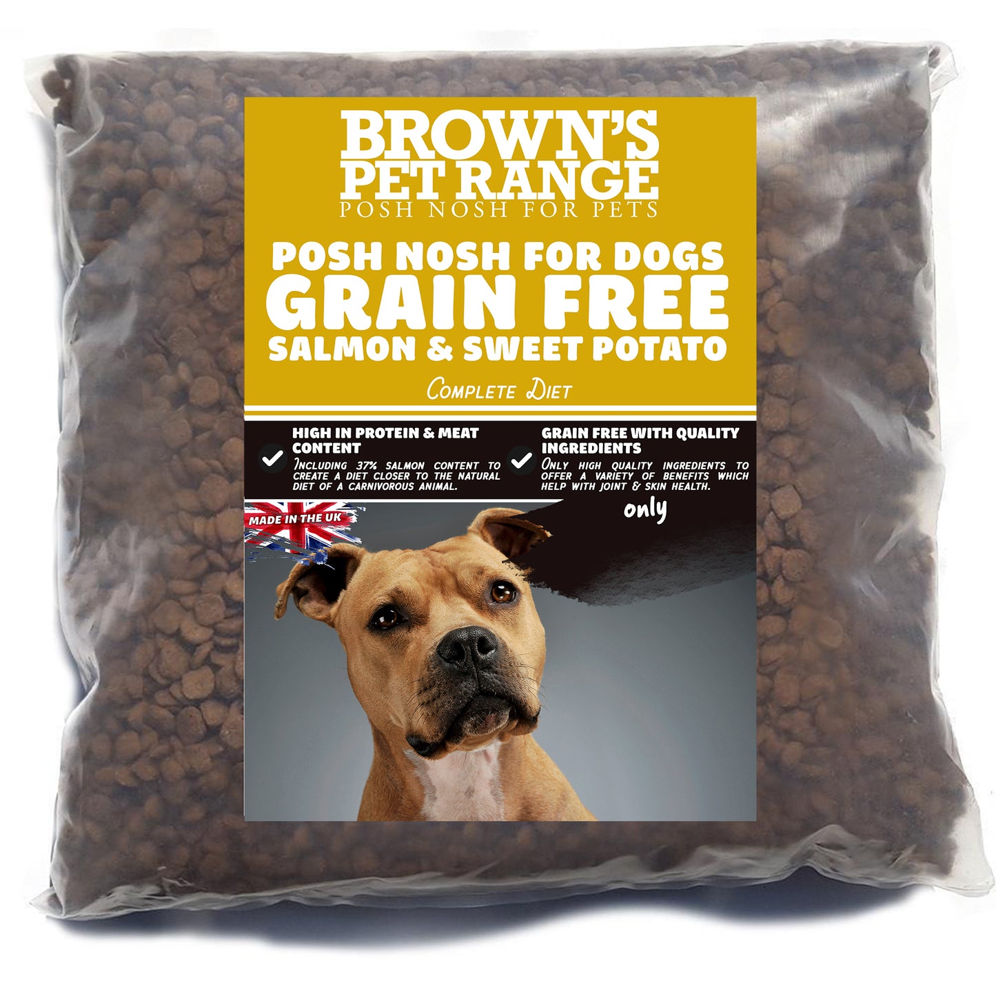 Grain Free Salmon & Sweet Potato | Posh Nosh For Dogs - BROWNS PET RANGE