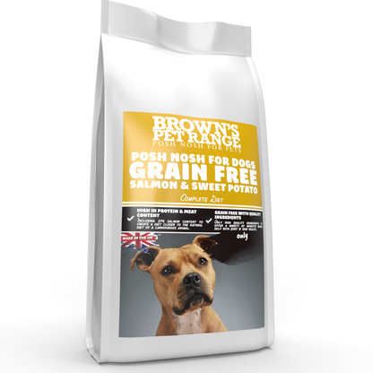 Grain Free Salmon & Sweet Potato | Posh Nosh For Dogs - BROWNS PET RANGE