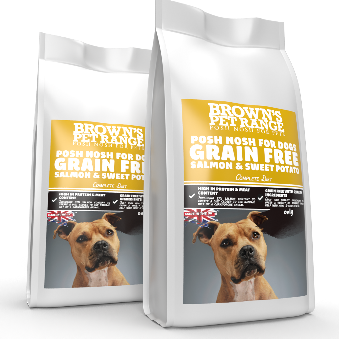 Grain Free Salmon & Sweet Potato | Posh Nosh For Dogs - BROWNS PET RANGE