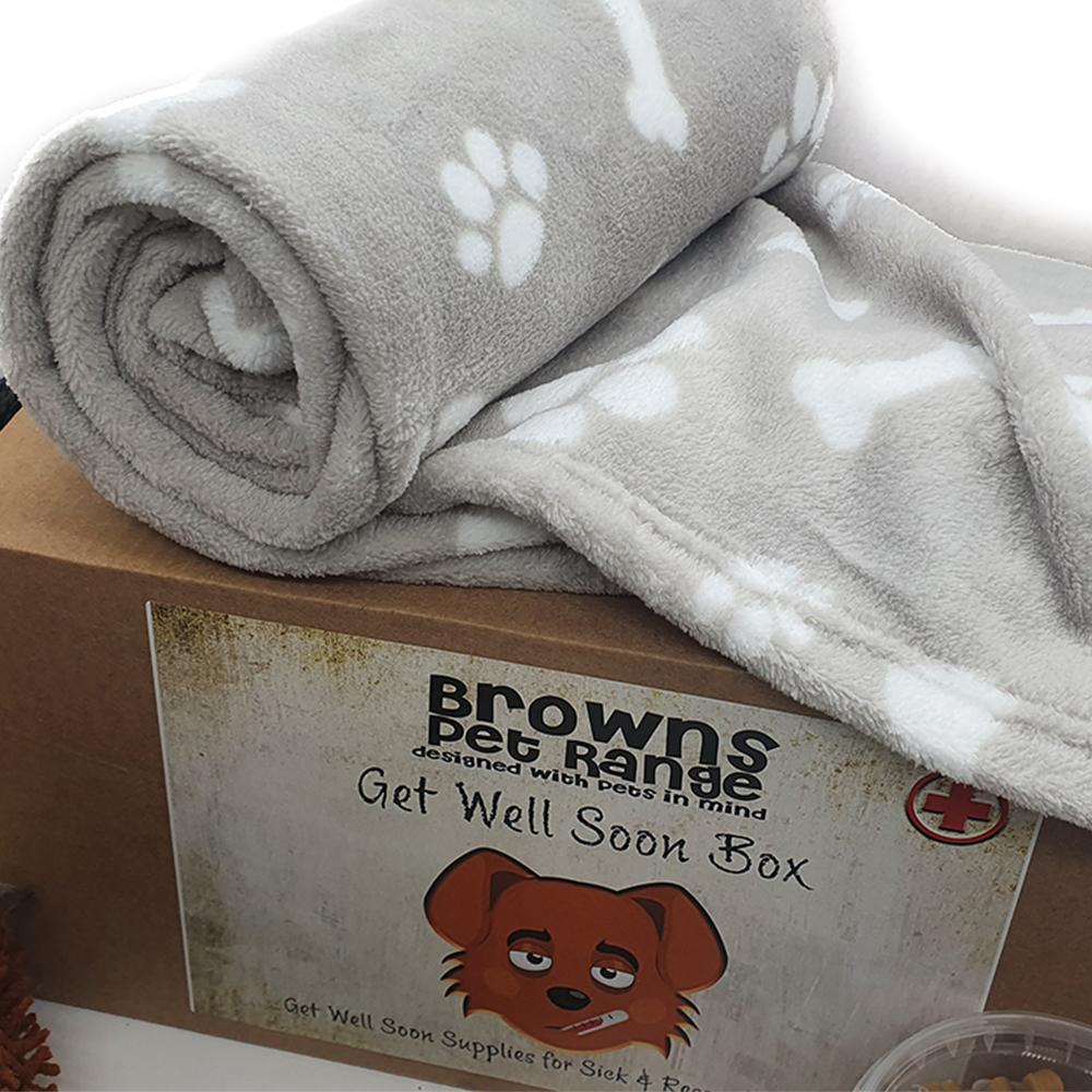 Get Well Soon Box with Personalised Card - BROWNS PET RANGE