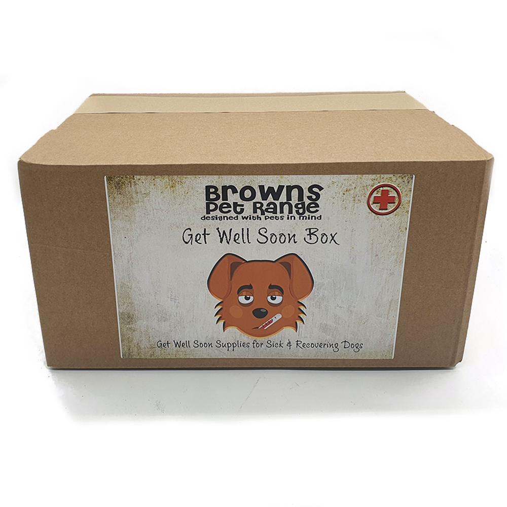 Get Well Soon Box with Personalised Card - BROWNS PET RANGE